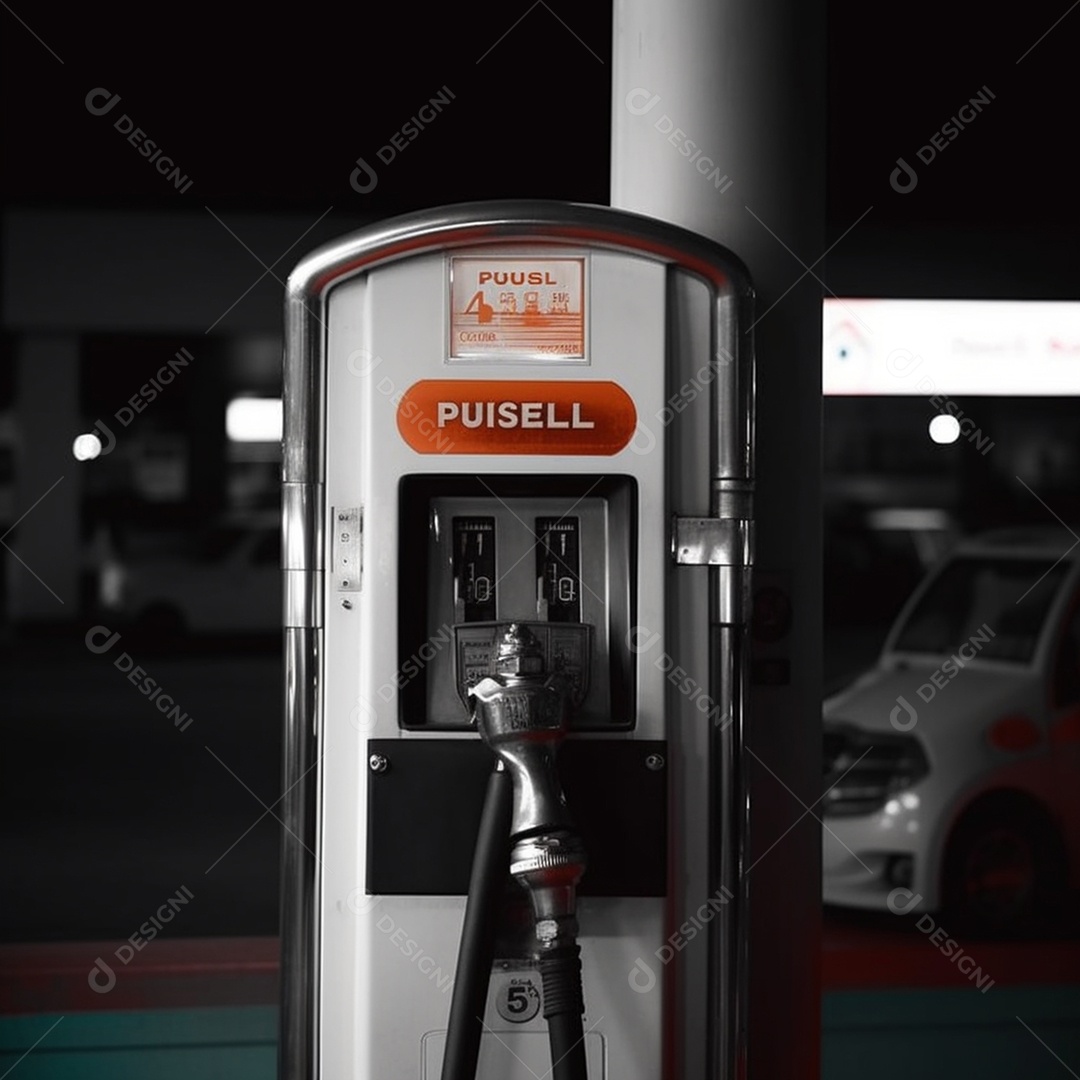 Detalhes das bombas do posto de gasolina