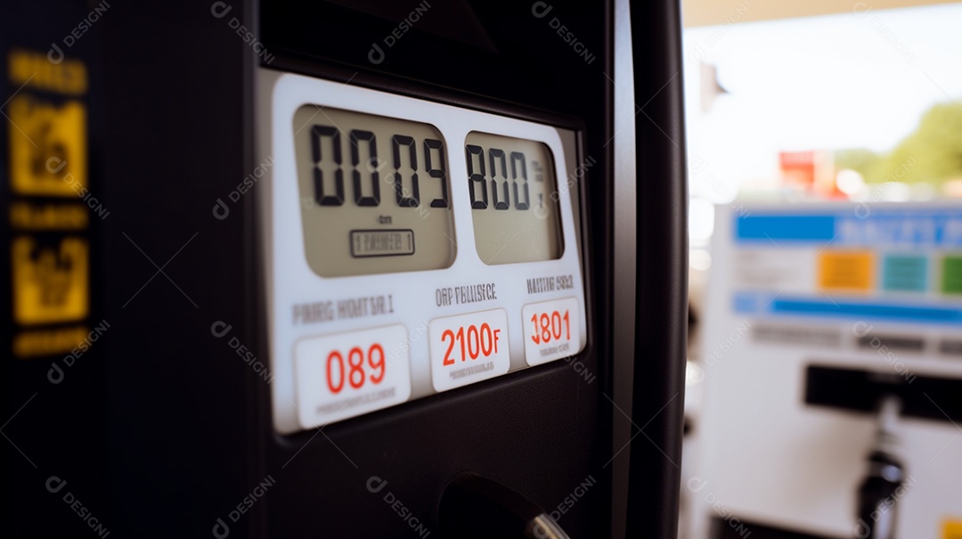 Detalhes das bombas do posto de gasolina