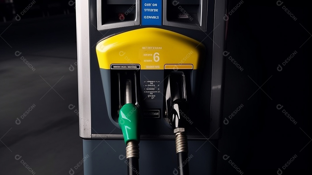 Detalhes da bomba do posto de gasolina