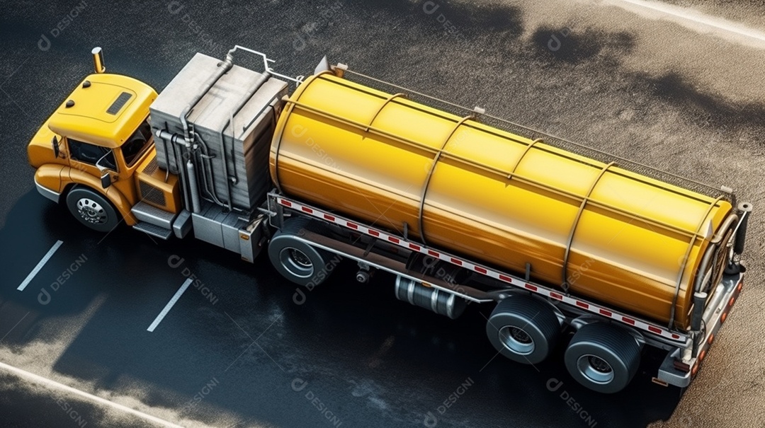 Caminhão-tanque grande de combustível