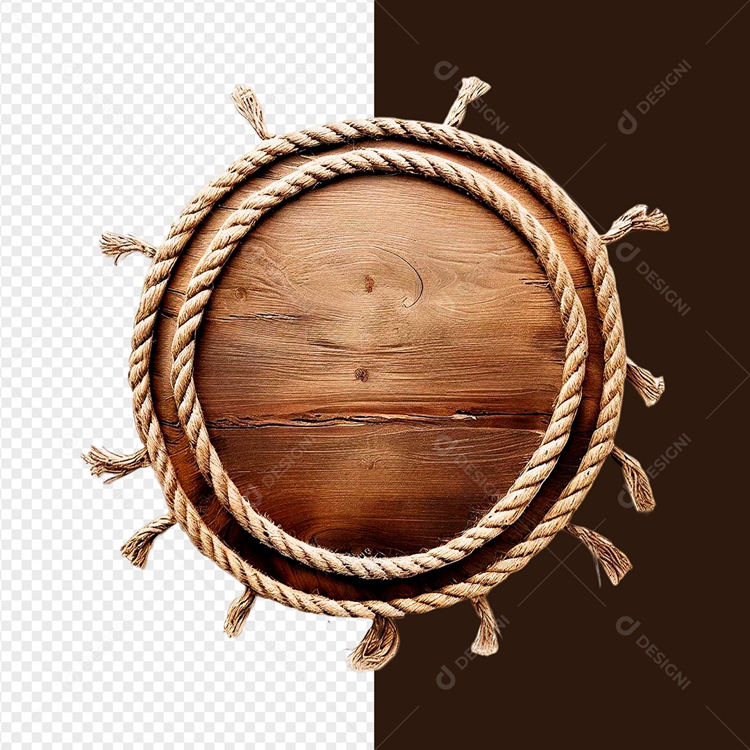 Placa 06 de São João Elemento 3D Para Composição PSD