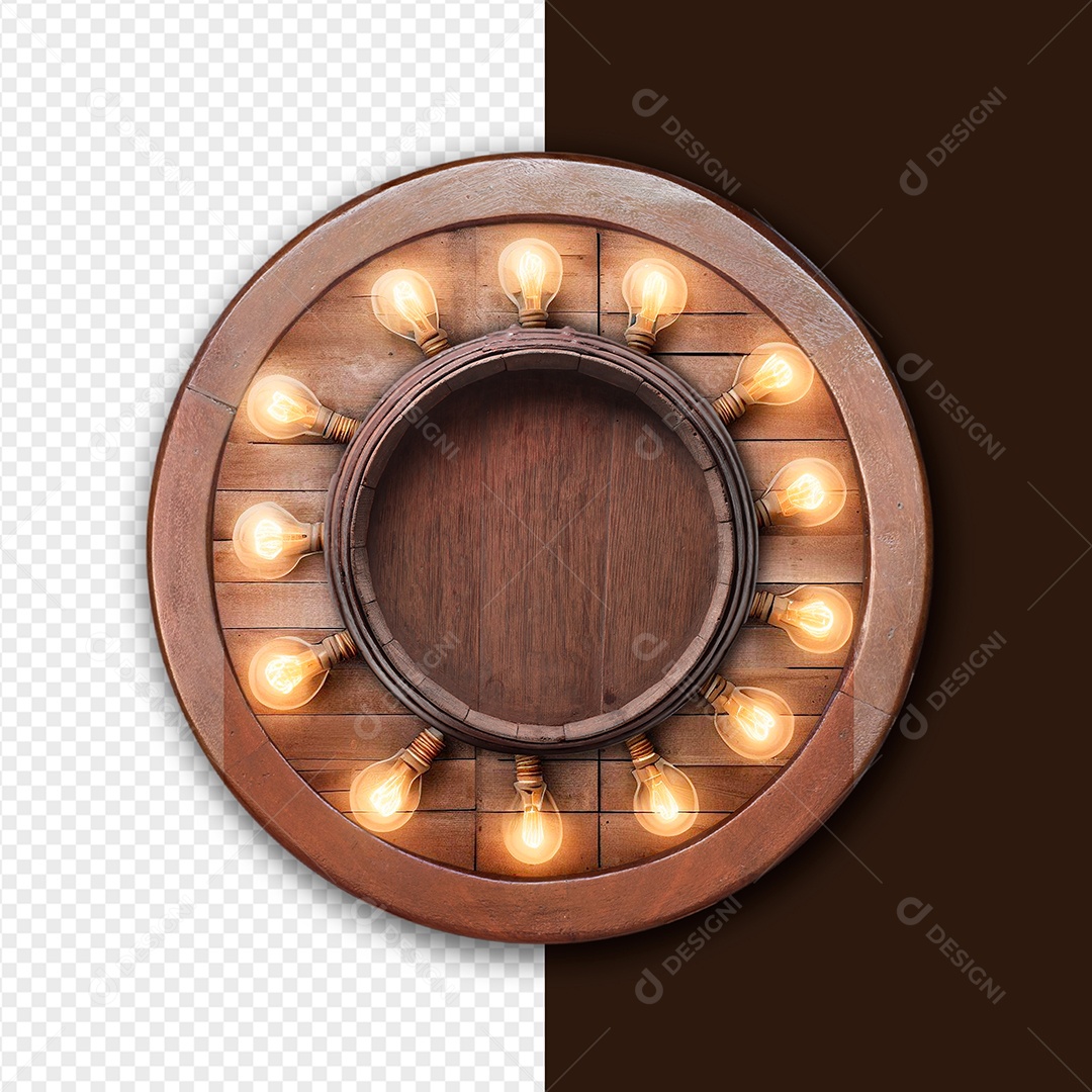 Placa 05 de São João Elemento 3D Para Composição PSD