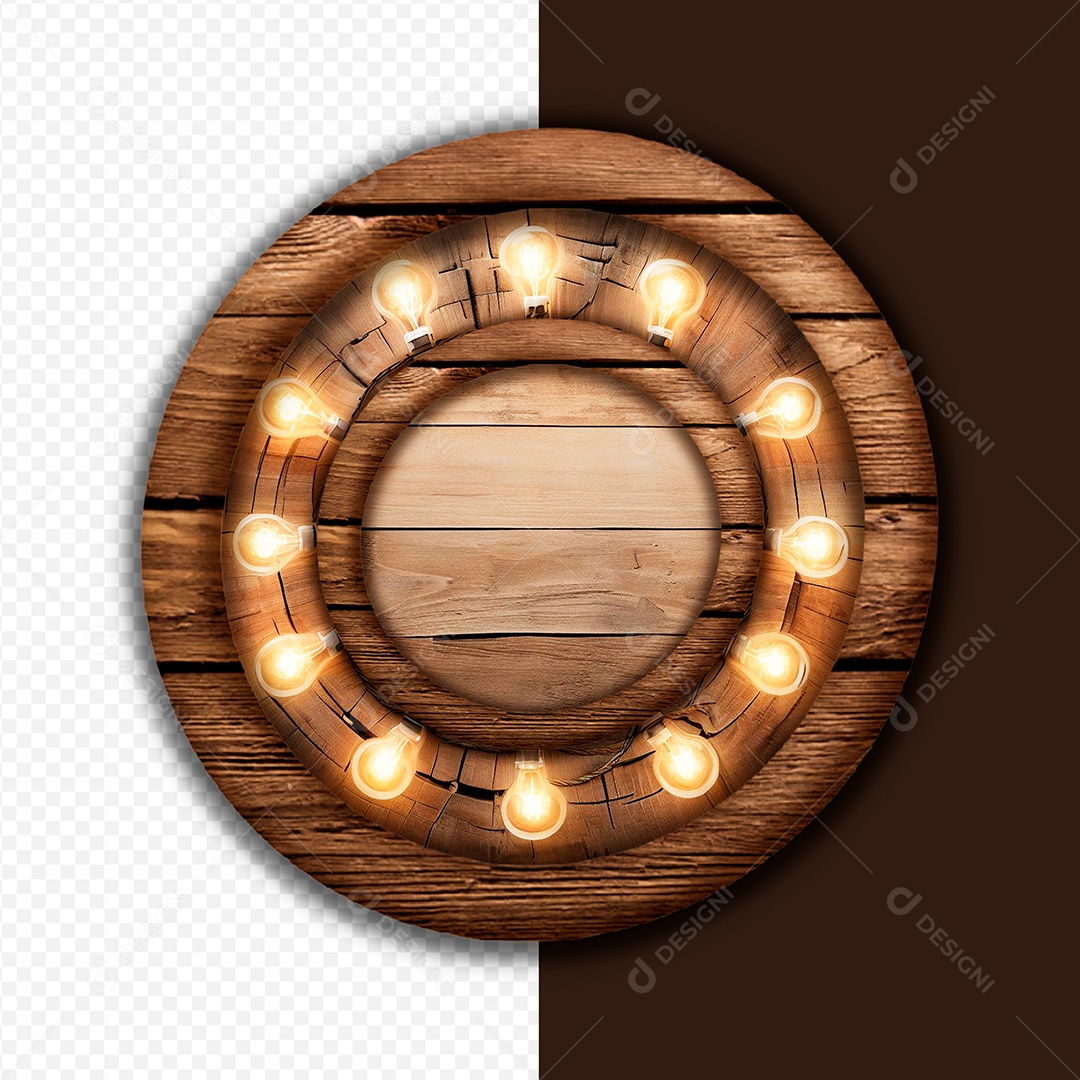 Placa 03 de São João Elemento 3D Para Composição PSD