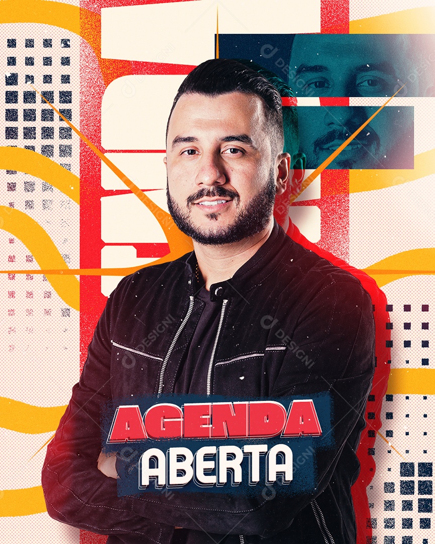 Flyer Agenda Aberta Social Media PSD Editável