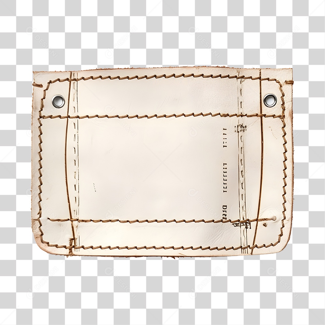 Saint John's Leather Wallet 3D Element for Transparent PNG Composition
