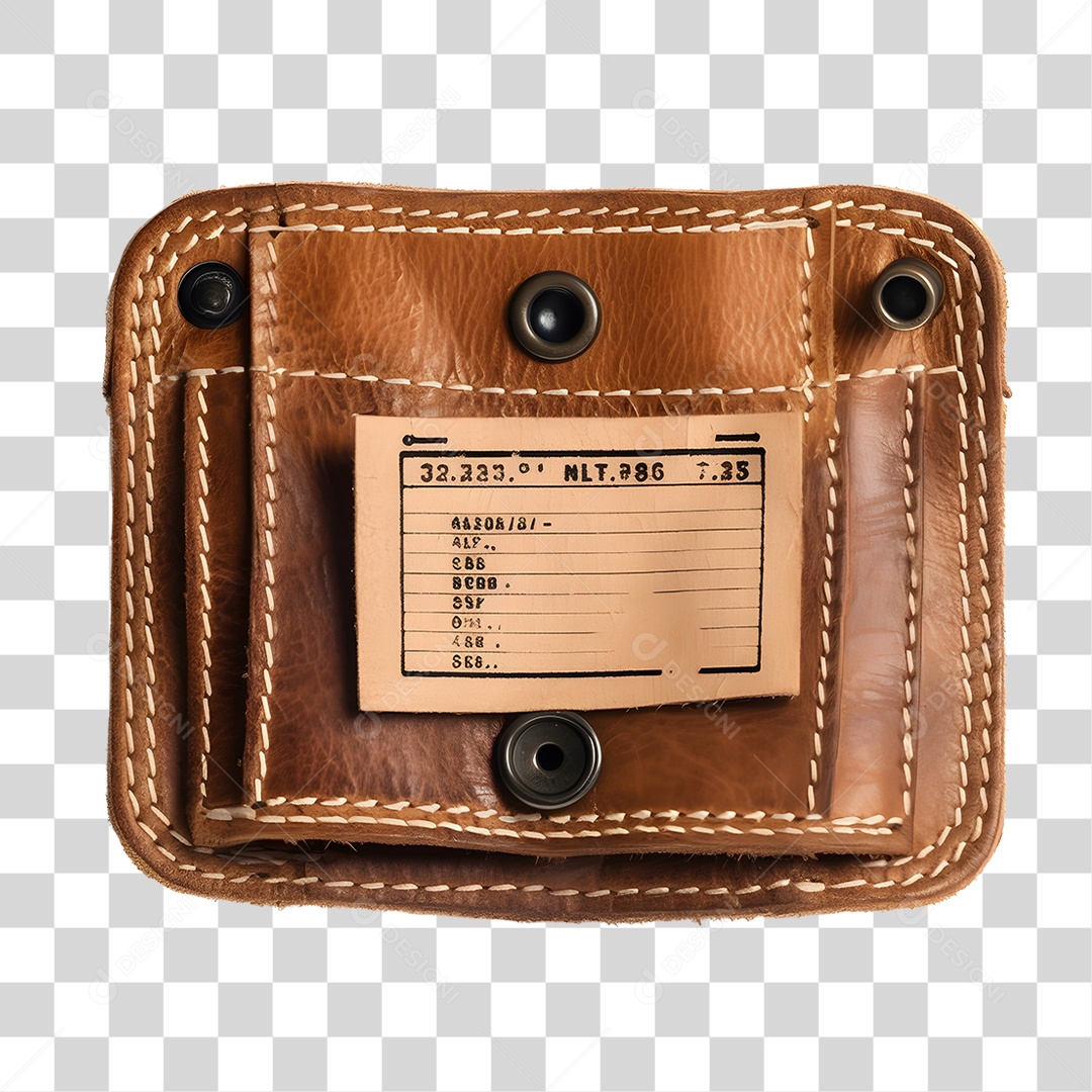 Elemento 3D Carteira De Couro De São João Para Composição PNG Transparente