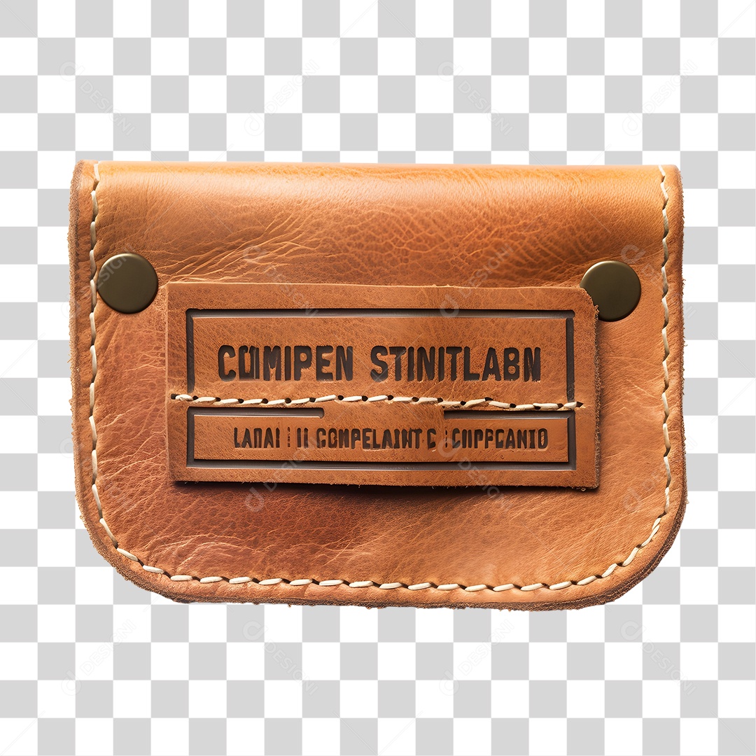 Elemento 3D Carteira De Couro De São João Para Composição PNG Transparente