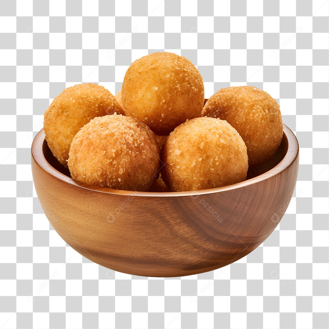 Salgadinhos fritos sobre uma tigela PNG Transparente