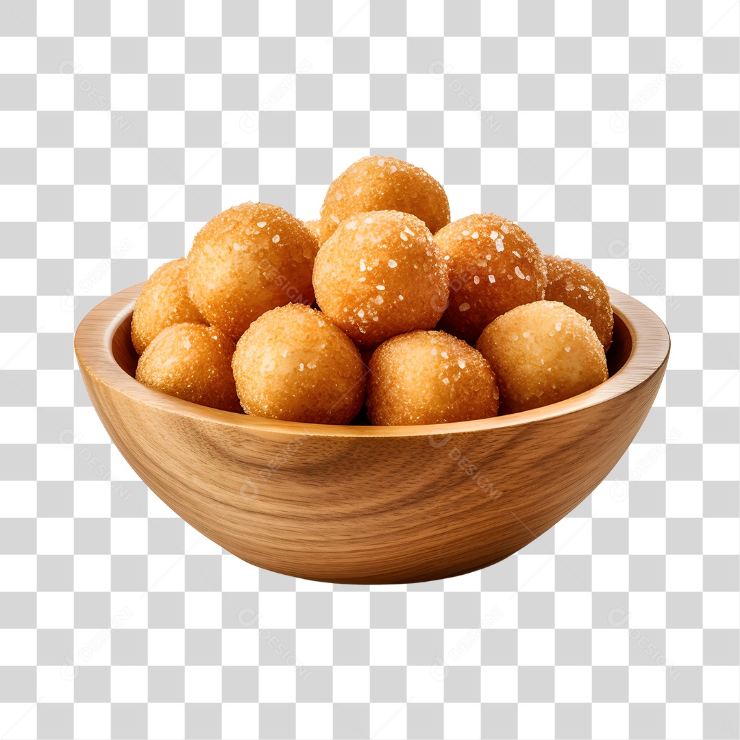 Salgadinhos fritos sobre uma tigela PNG Transparente