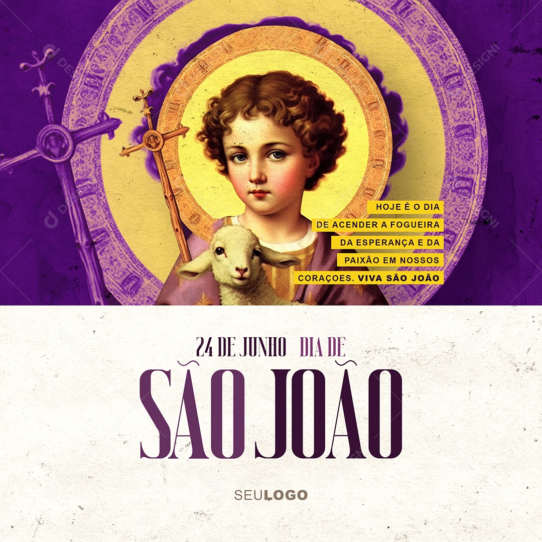 Hoje e Dia De Acender a Fogueira Social Media PSD Editavel