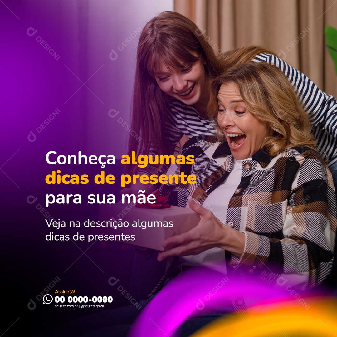 Social Media Dia Das Mães PSD Editável