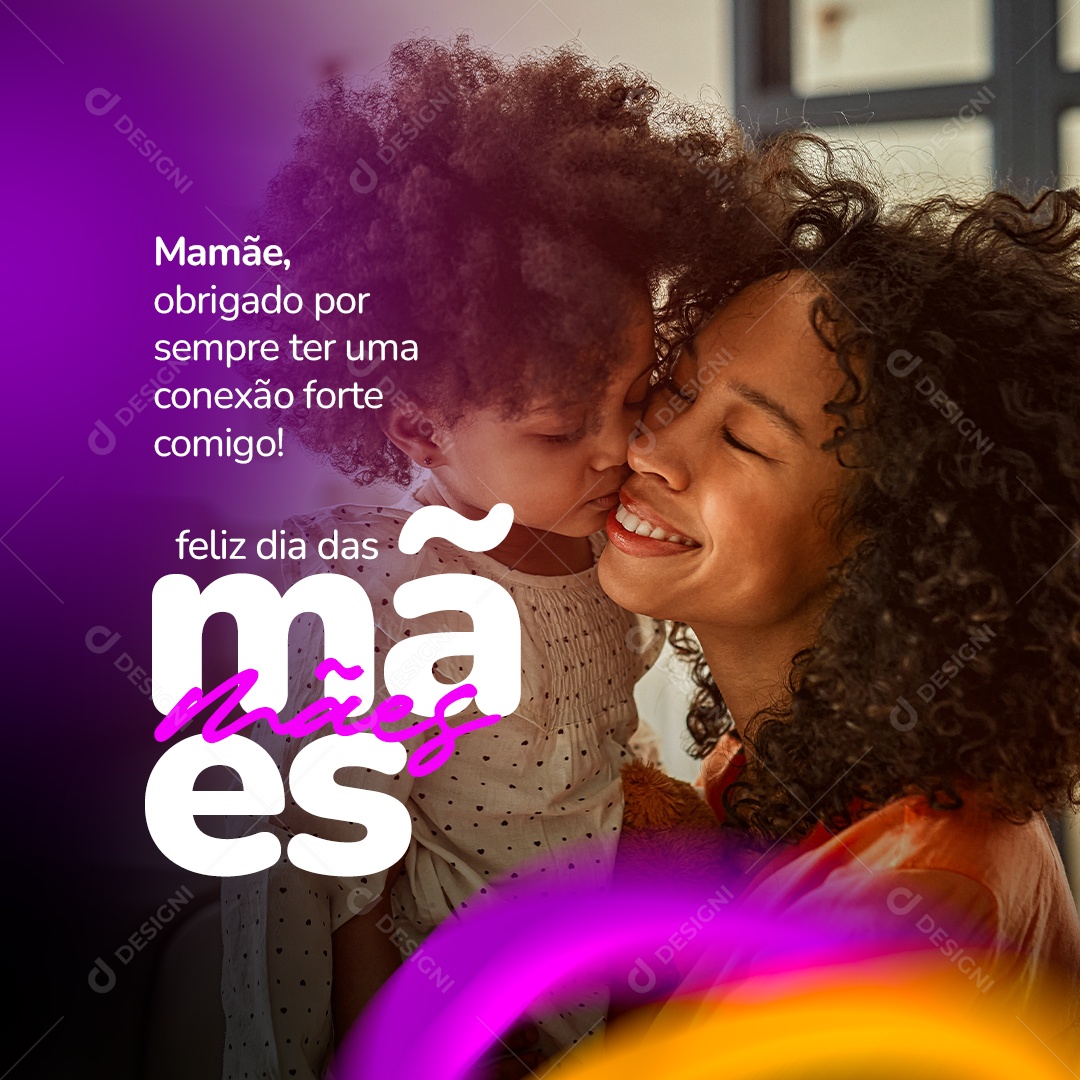 Social Media Feliz Dia Das Mães Conexão Forte PSD Editável