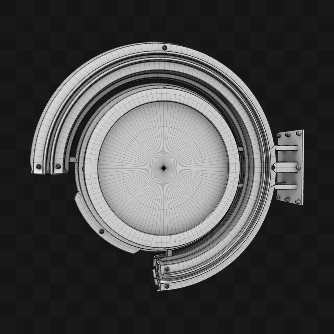 Placa Luminária - Modelo 3D