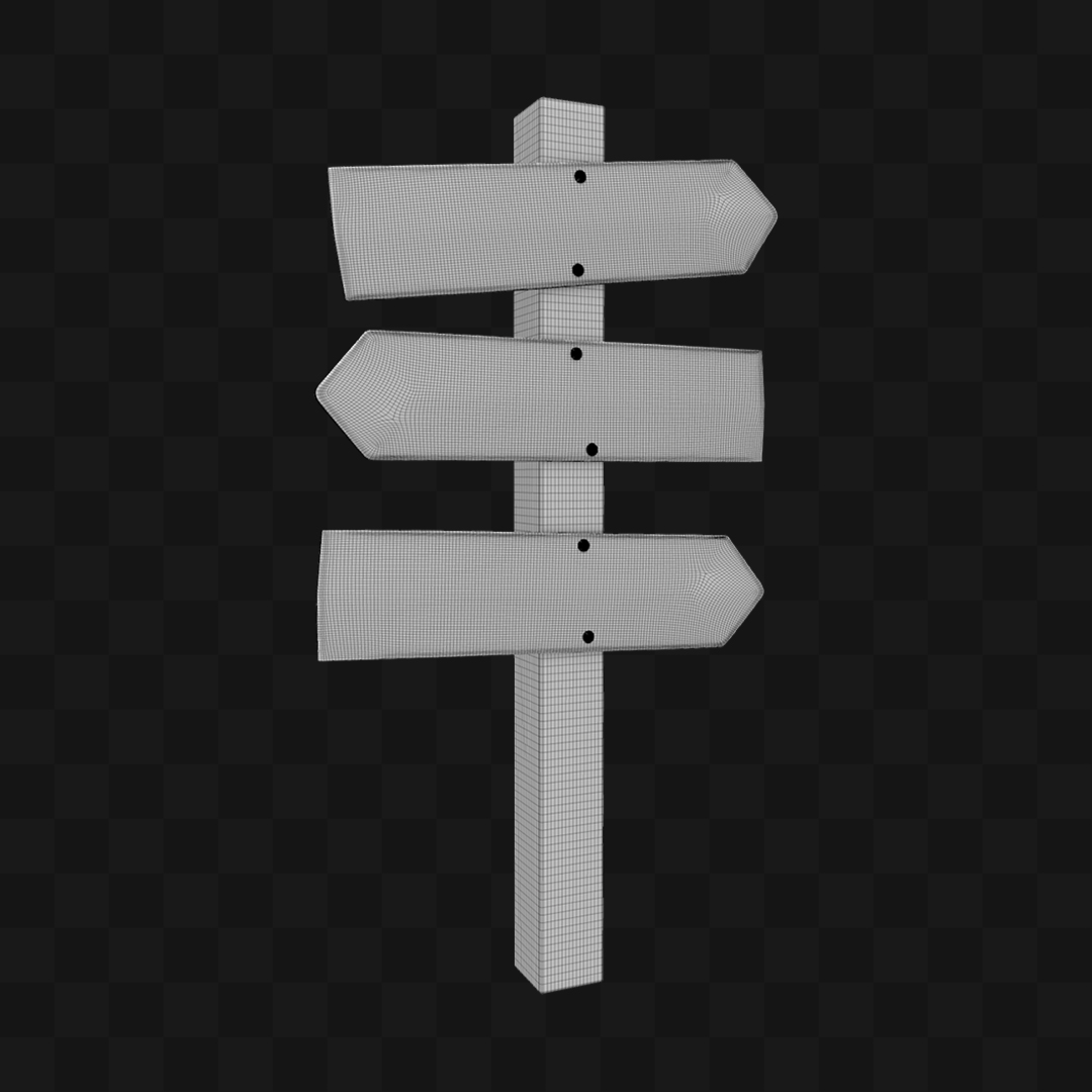 Placas Indicativas - Modelo 3D