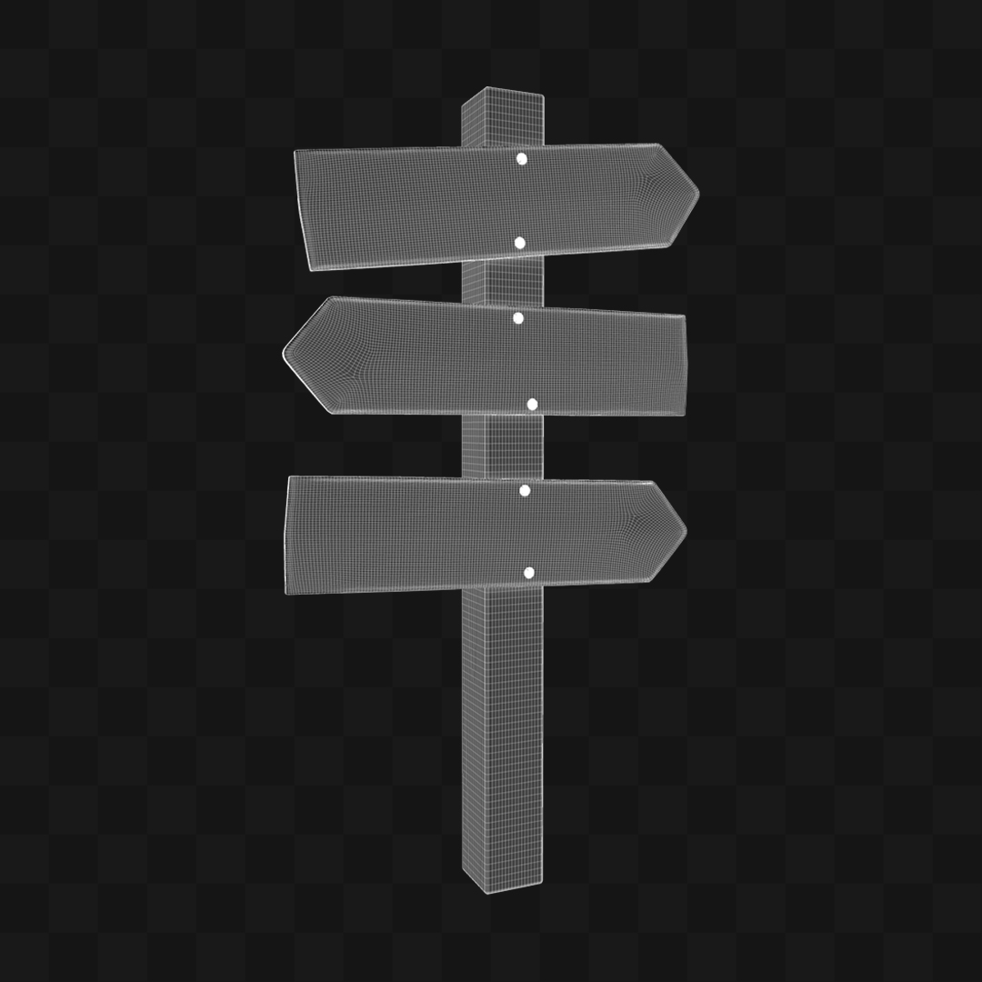 Placas Indicativas - Modelo 3D