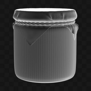 Pote de Vidro Colonial - Modelo 3D