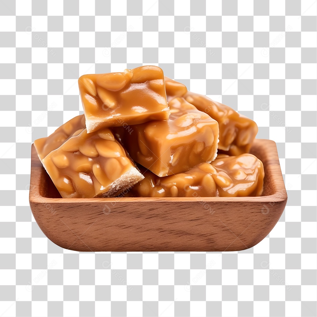 Doce Pé De Moleque PNG Transparente