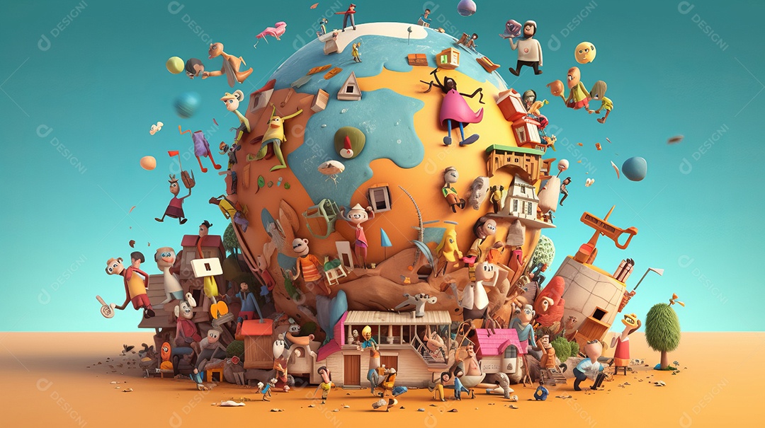 Dia Internacional da Juventude 12 de agosto IA generativa.