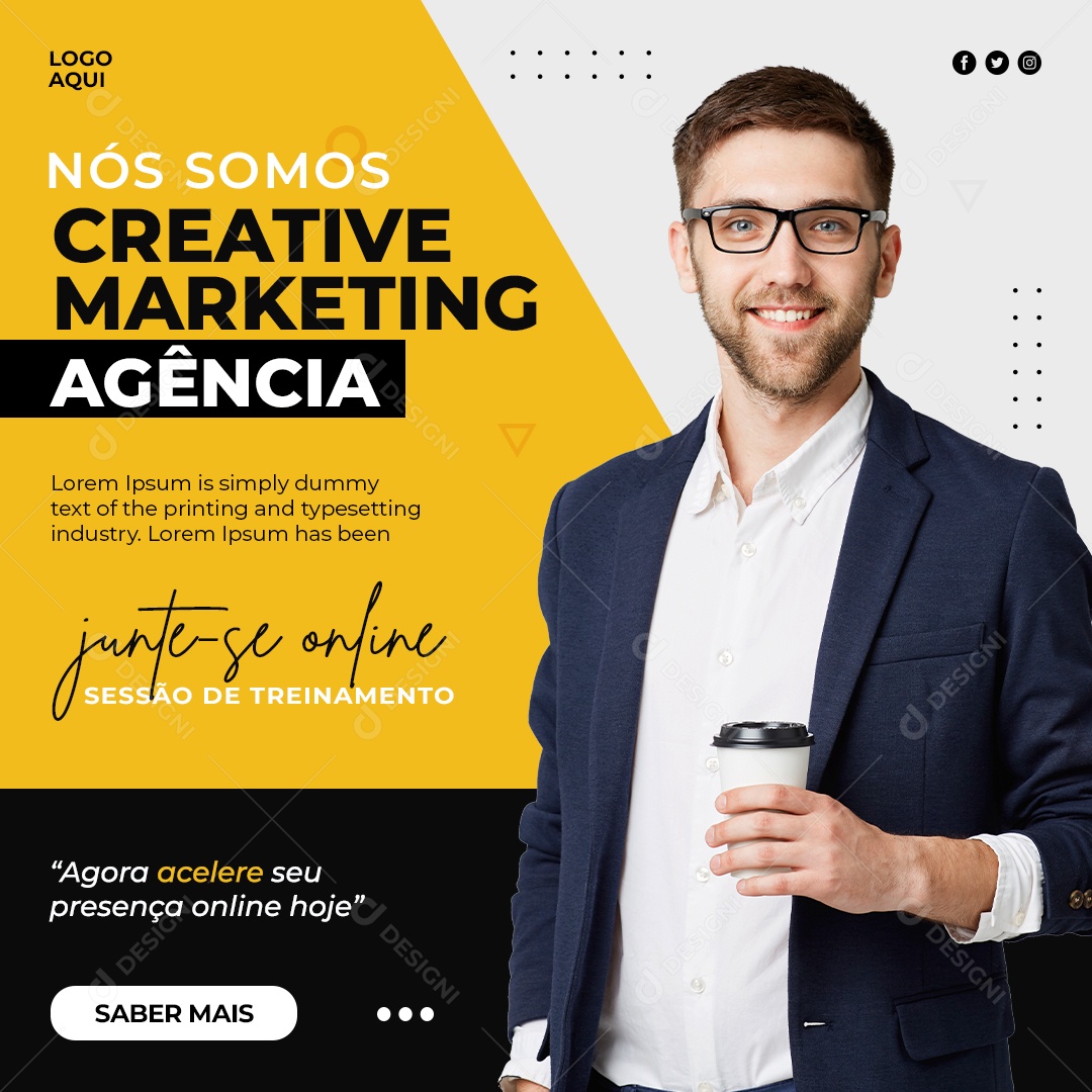 Nós Somos Creative Marketing Agência Social Media PSD Editável