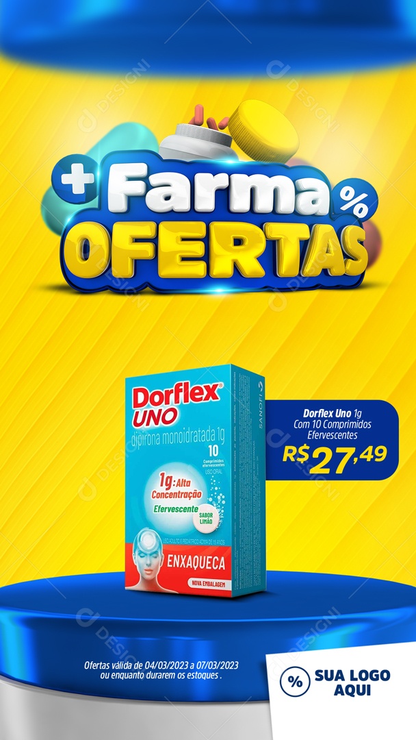Story Farma Ofertas Social Media PSD Editável