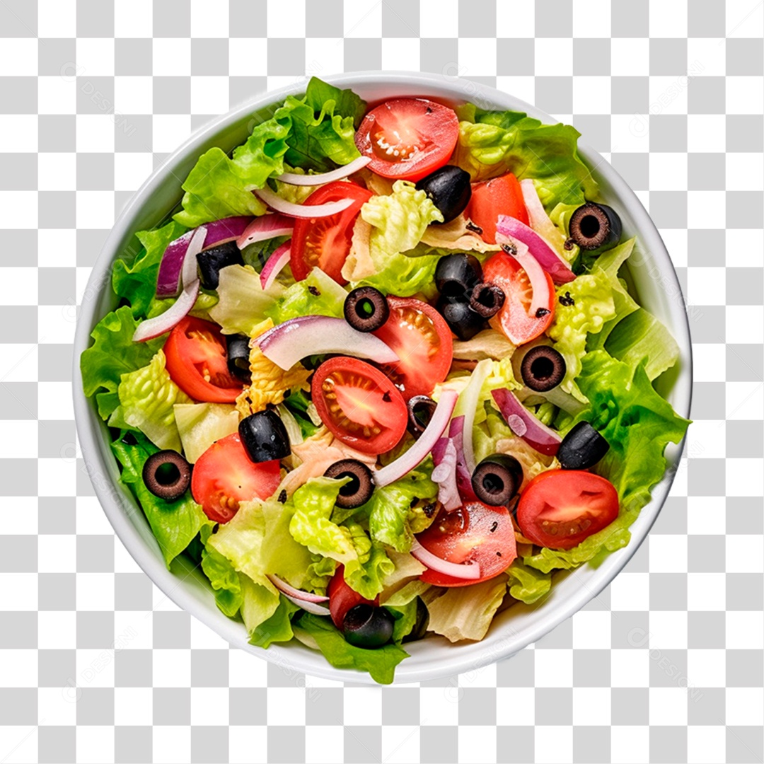 Prato de Saladas PNG Transparente