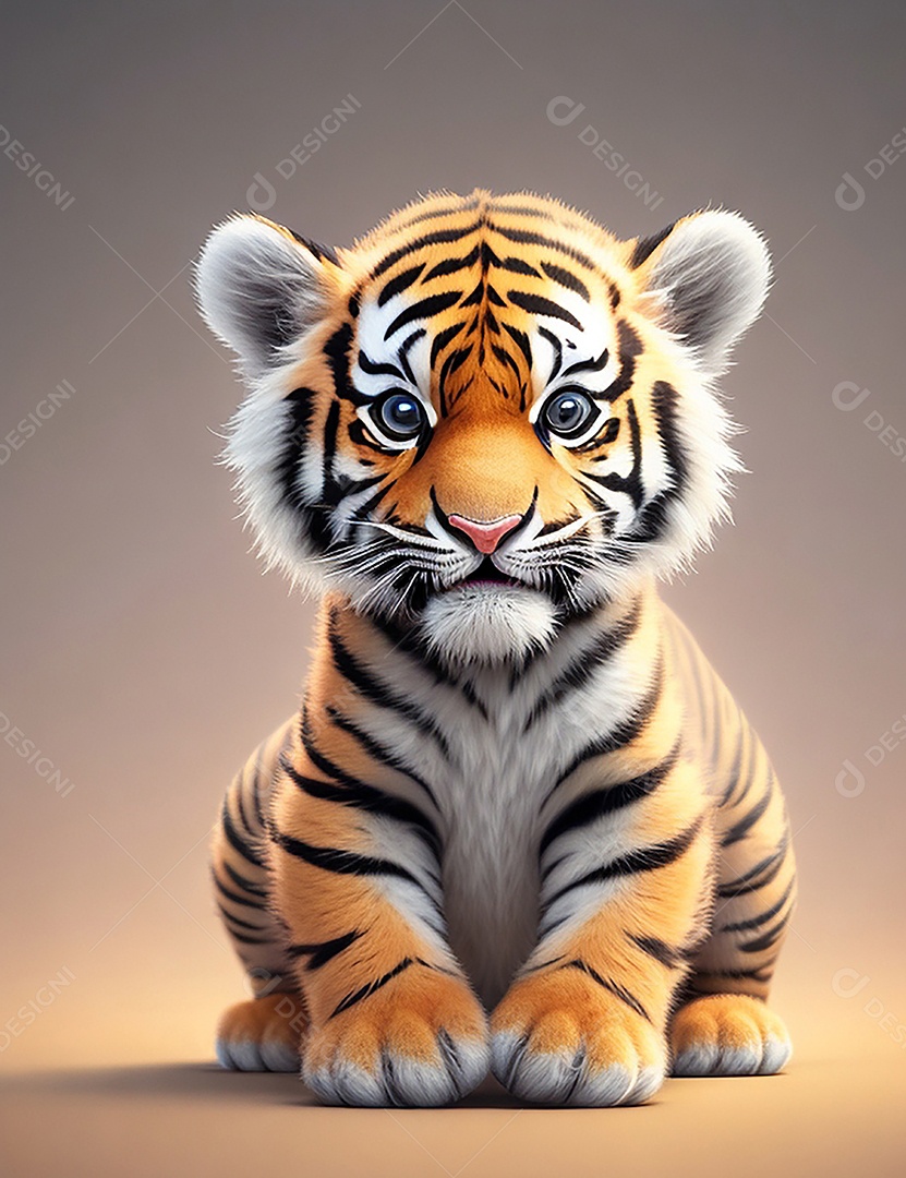Lindo bebê tigre