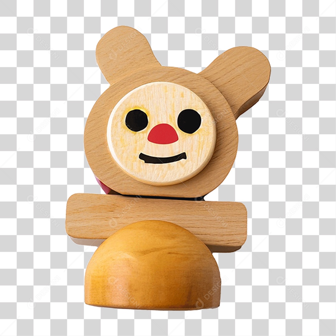 Boneco de Madeira PNG Transparente