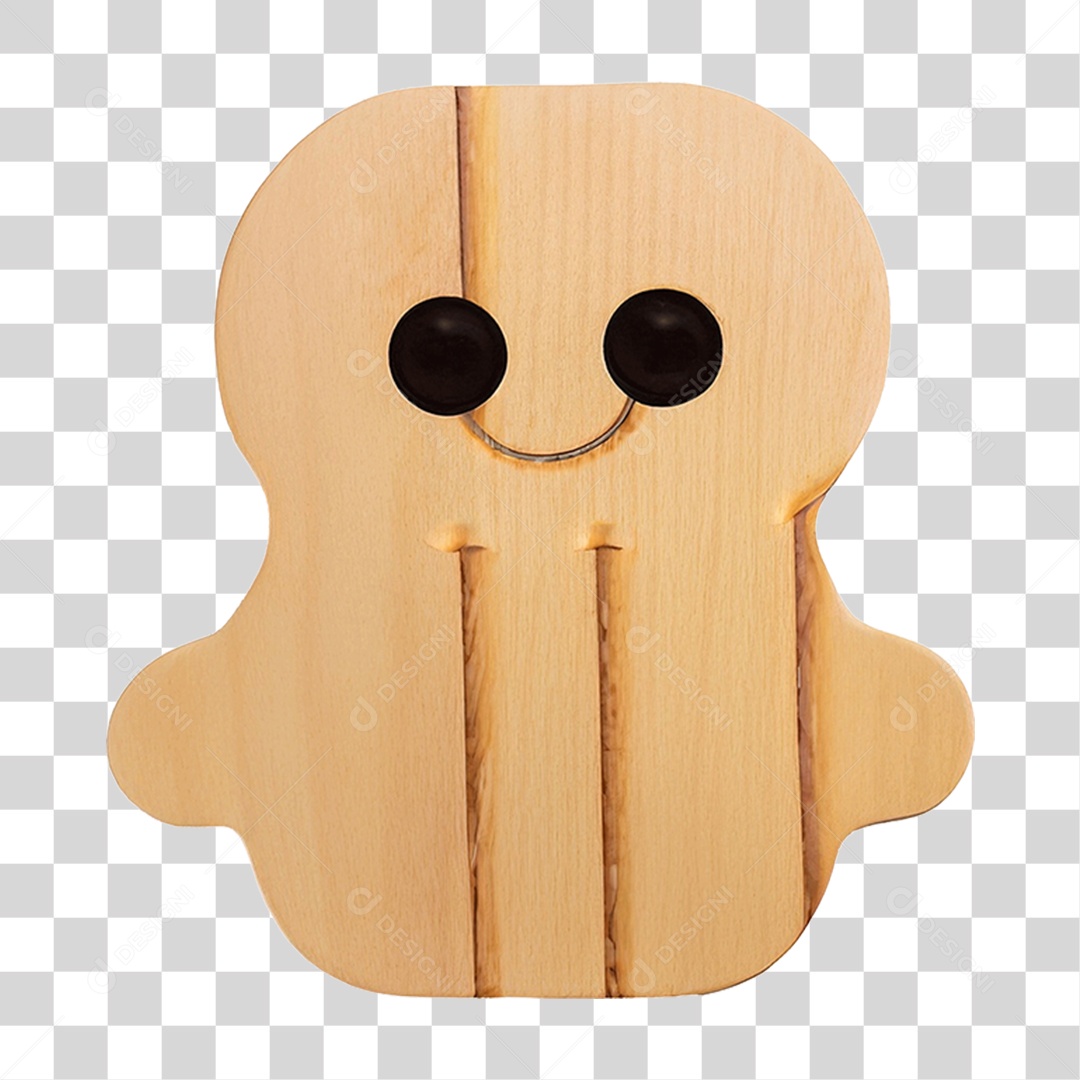 Boneco de Madeira PNG Transparente