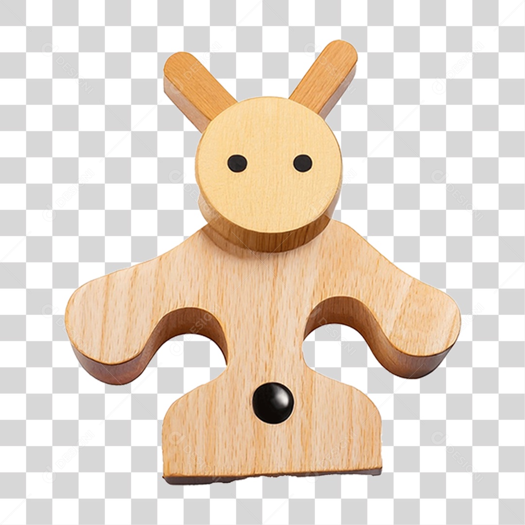 Boneco de Madeira PNG Transparente