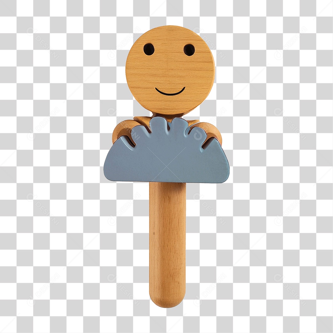 Boneco de Madeira PNG Transparente