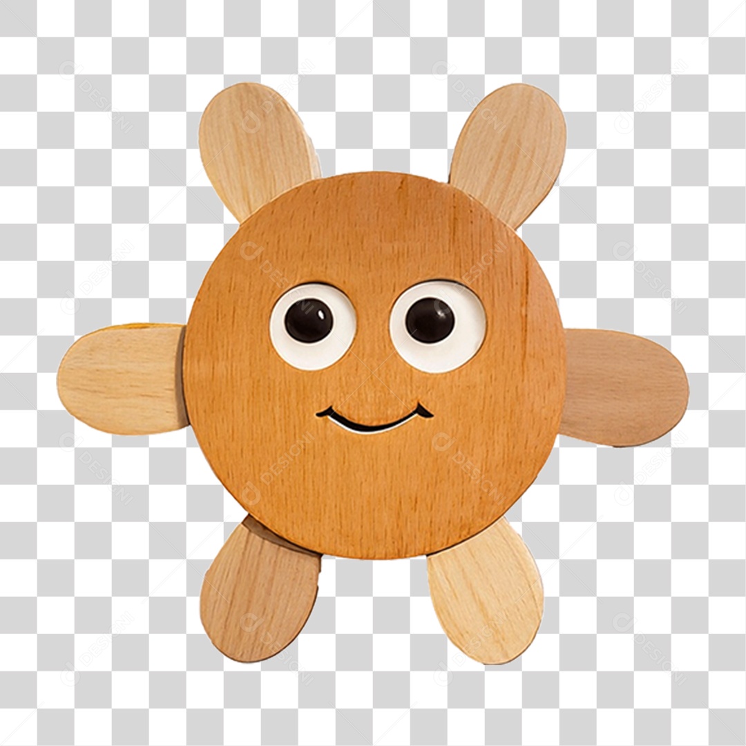 Boneco de Madeira PNG Transparente