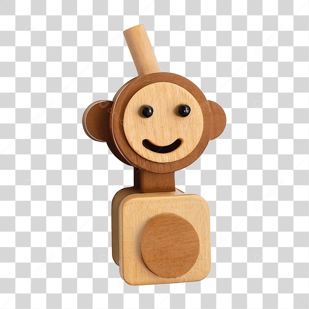 Boneco de Madeira PNG Transparente