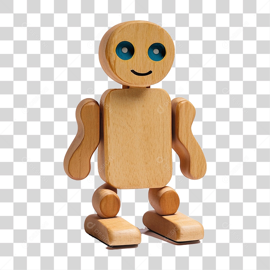Boneco de Madeira PNG Transparente