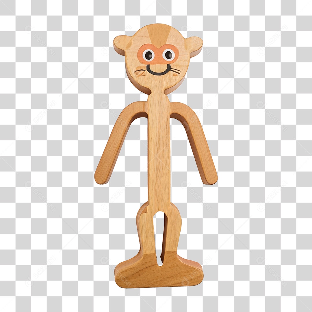 Boneco de Madeira PNG Transparente