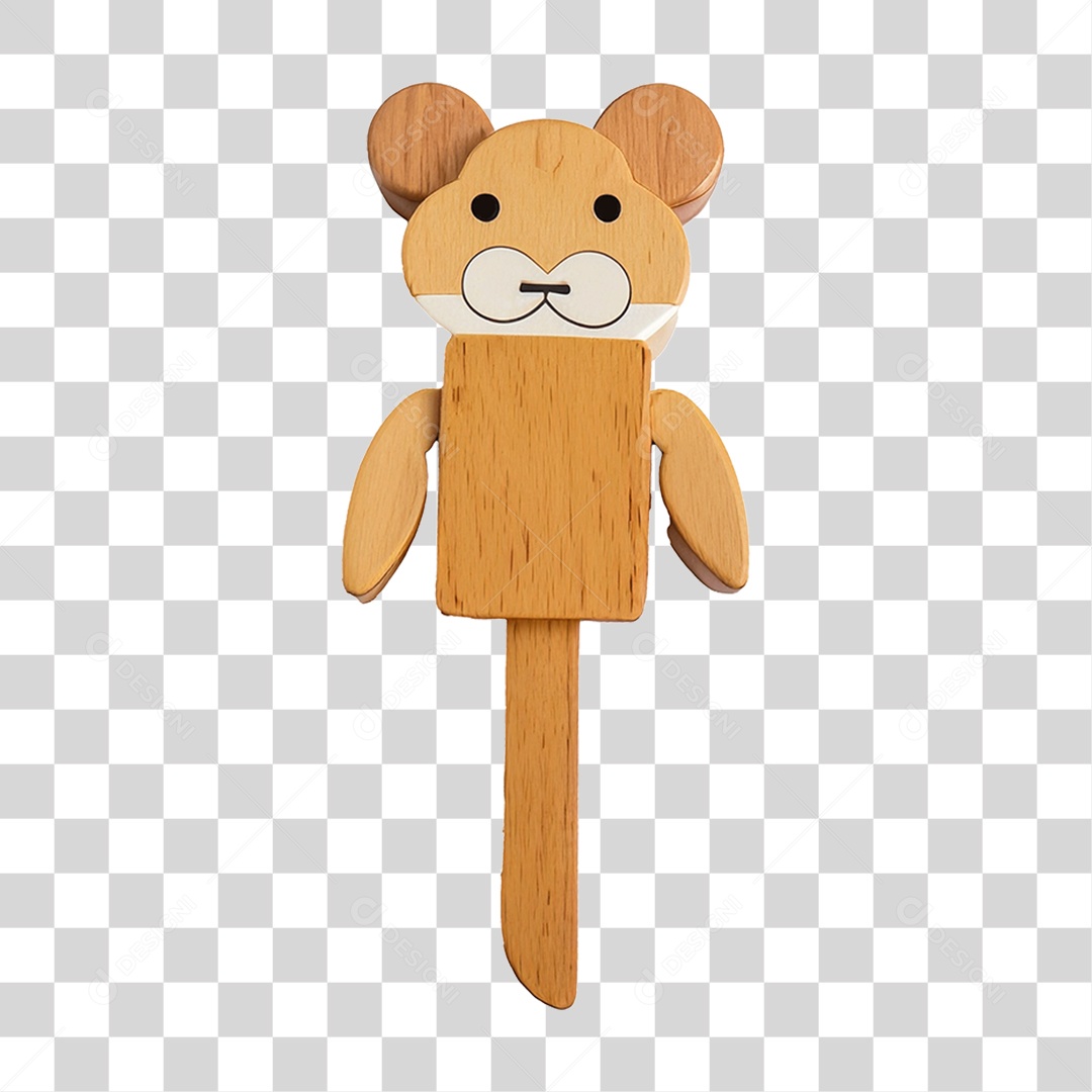 Boneco de Madeira PNG Transparente
