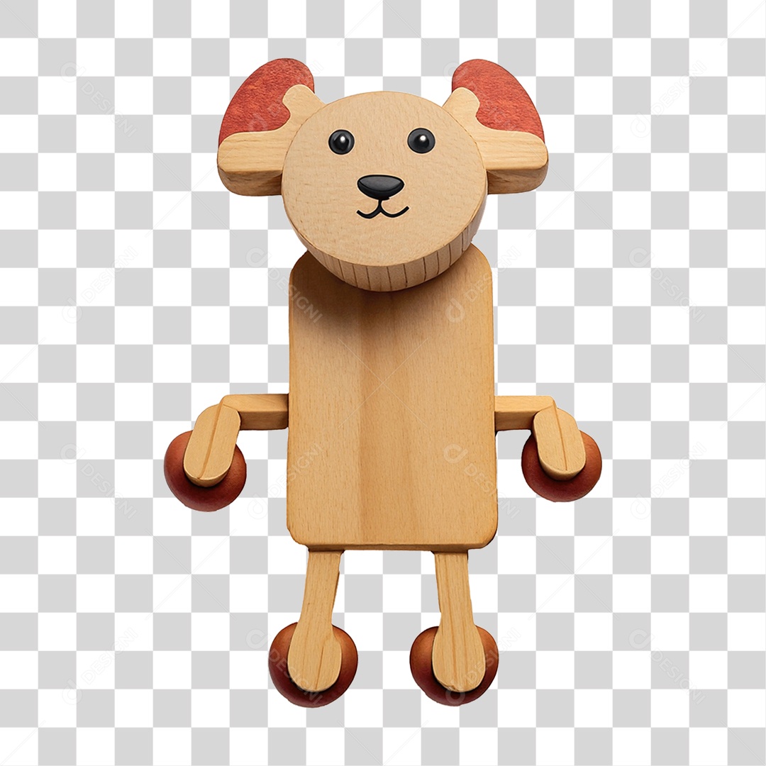Boneco de Madeira PNG Transparente