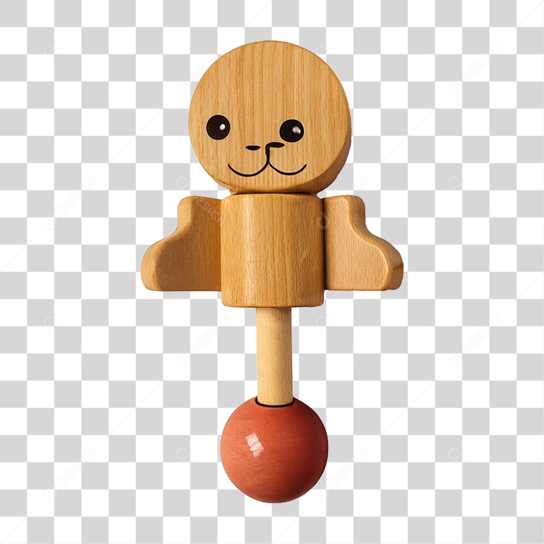 Boneco de Madeira PNG Transparente
