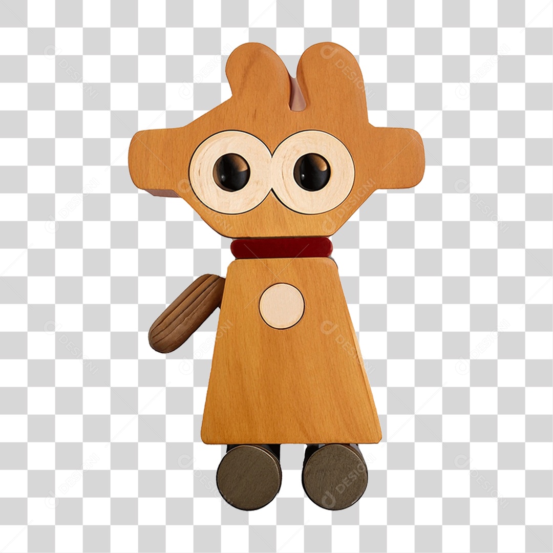 Boneco de Madeira PNG Transparente