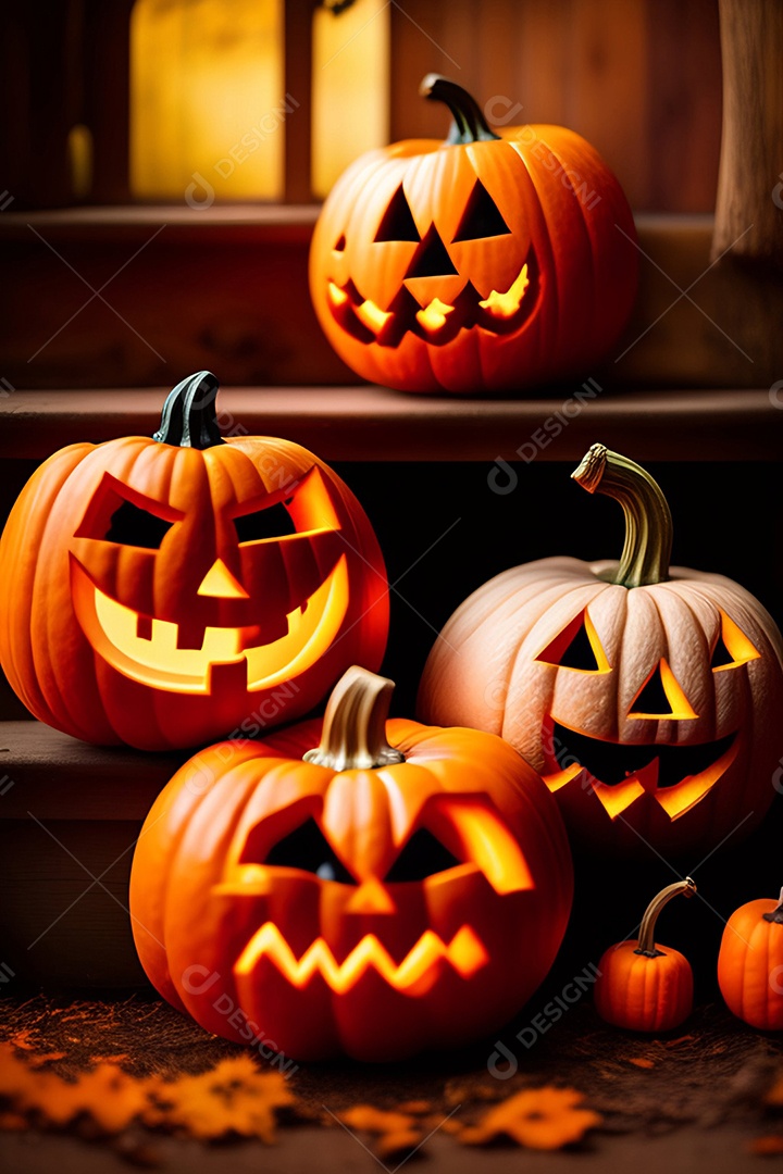 Cenário de festa de halloween tradicional