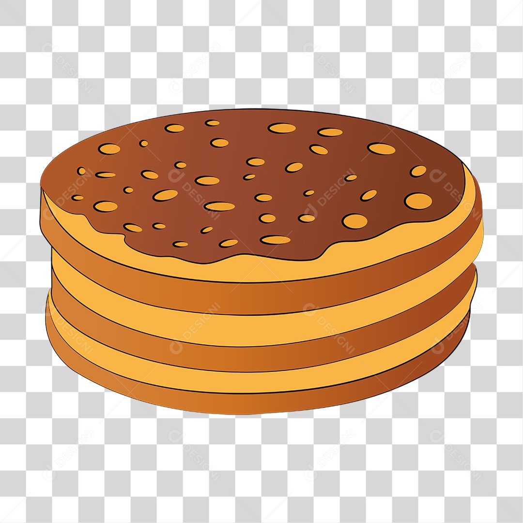 Panqueca de Chocolate PNG Transparente