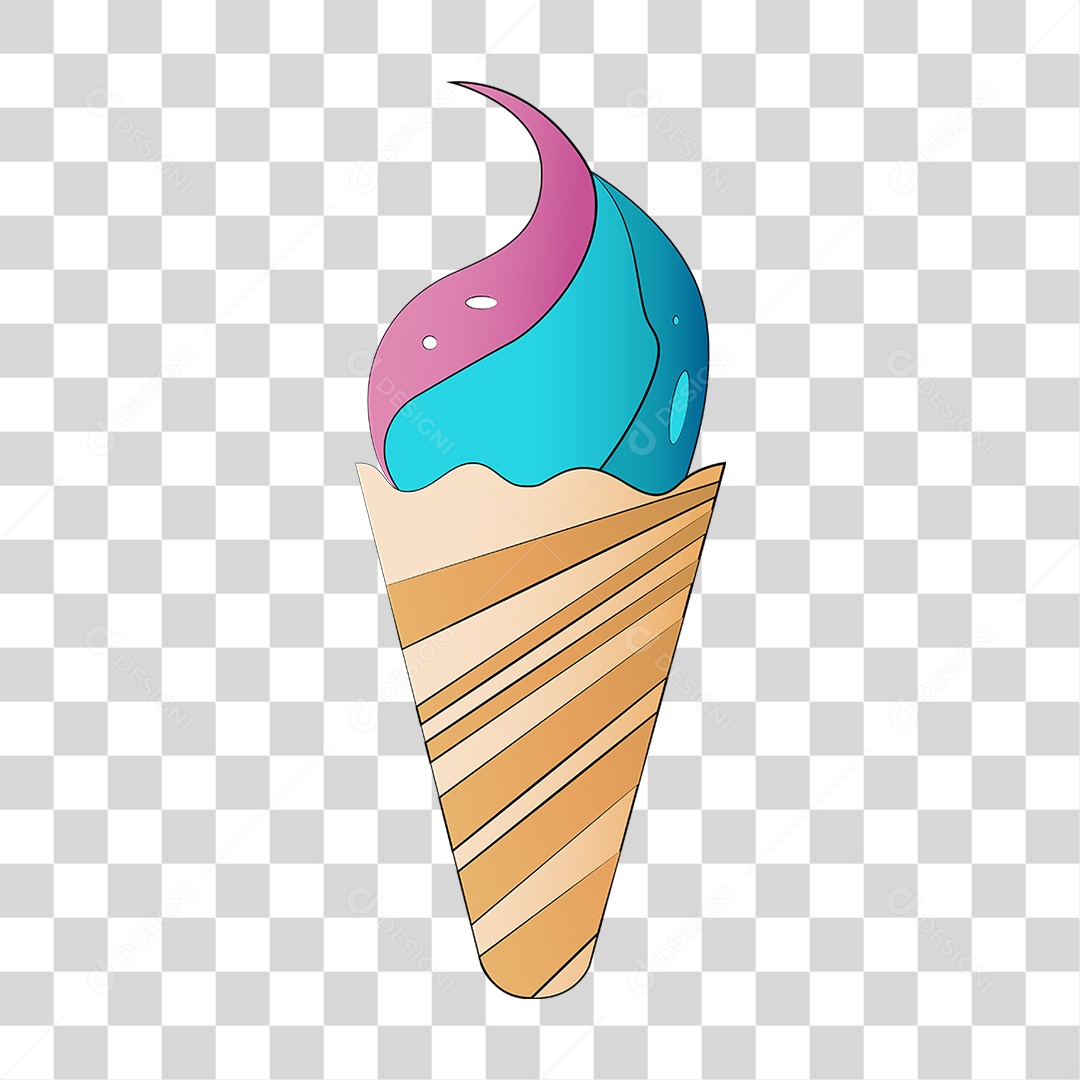 Casquinha de Sorvete PNG Transparente