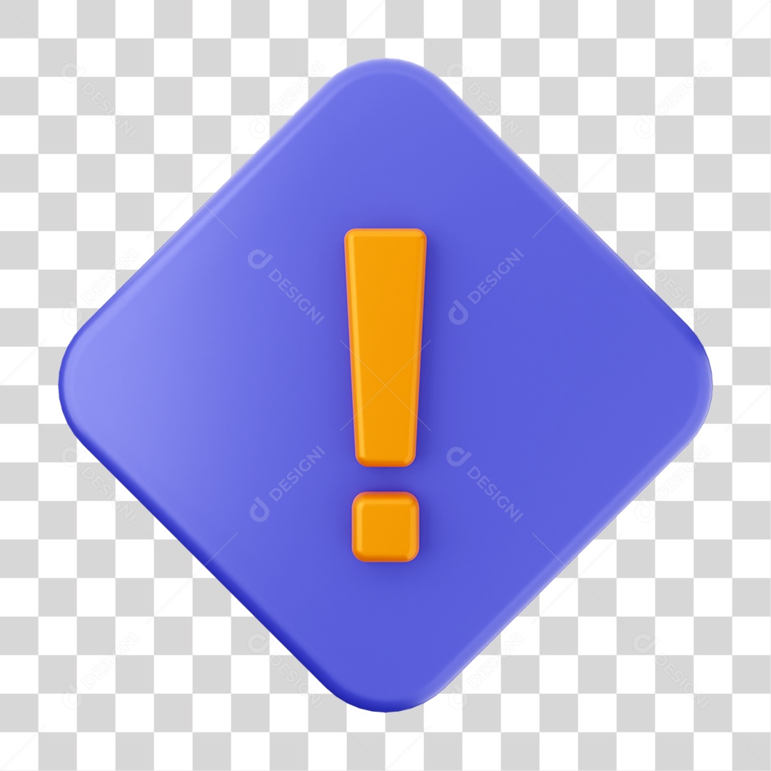 Placa de Cuidado Alerta PNG Transparente