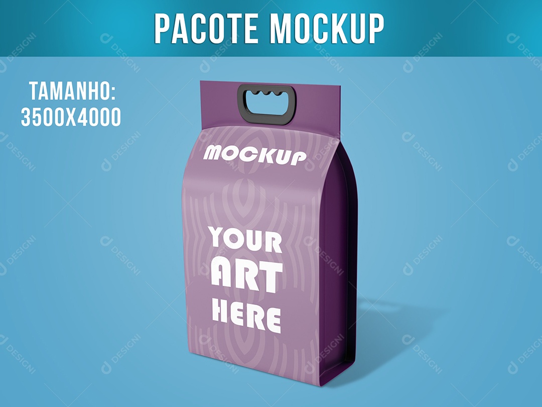 Pacote Mockup com Pegador Bolsa PSD Editável