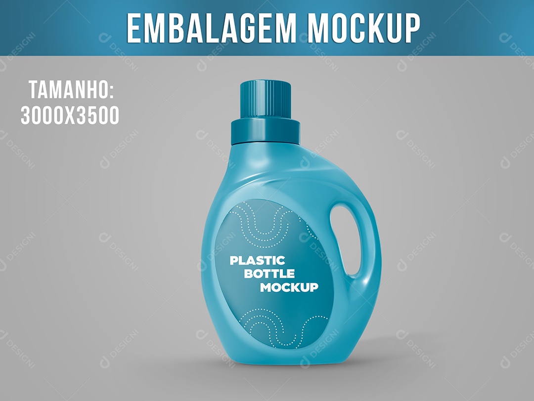 Mockup Embalagem Amaciante Sabão Liquido  PSD Editável