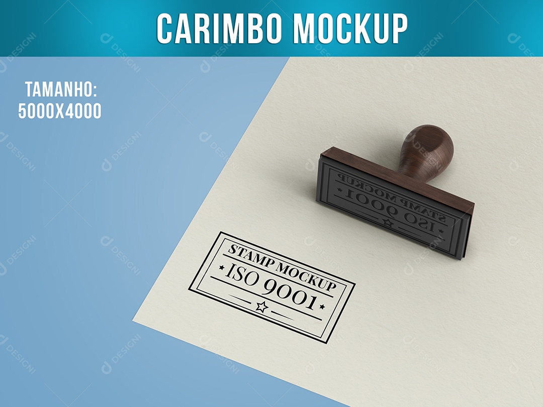 Mockup de Carimbo Escritório  PSD Editável