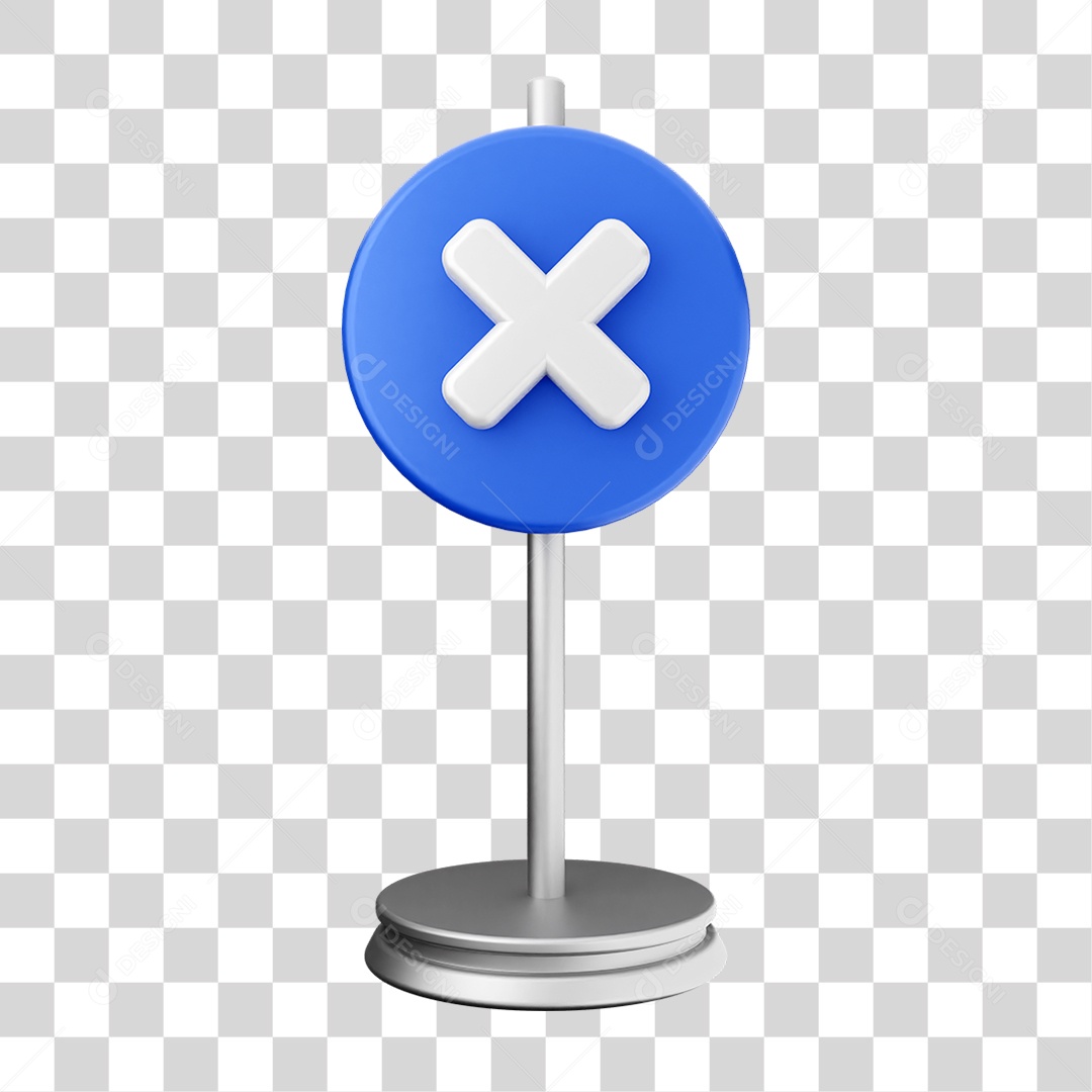 Elemento 3D Placa Símbolo Cuidado PNG Transparente