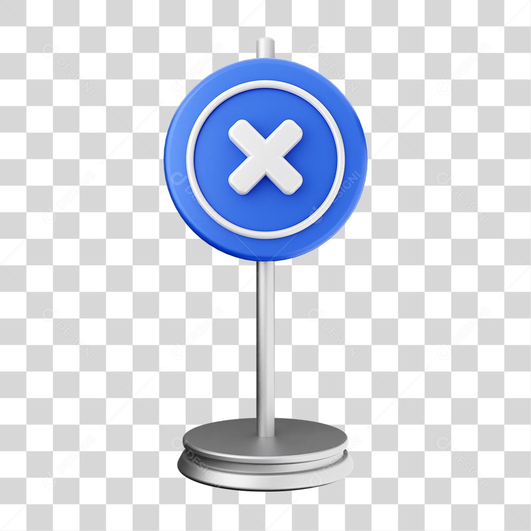 Elemento 3D Placa Símbolo Cuidado PNG Transparente