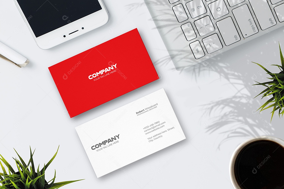 Cartões Mockup PSD Editável