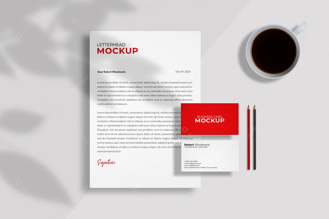 Cartões Mockup PSD Editável