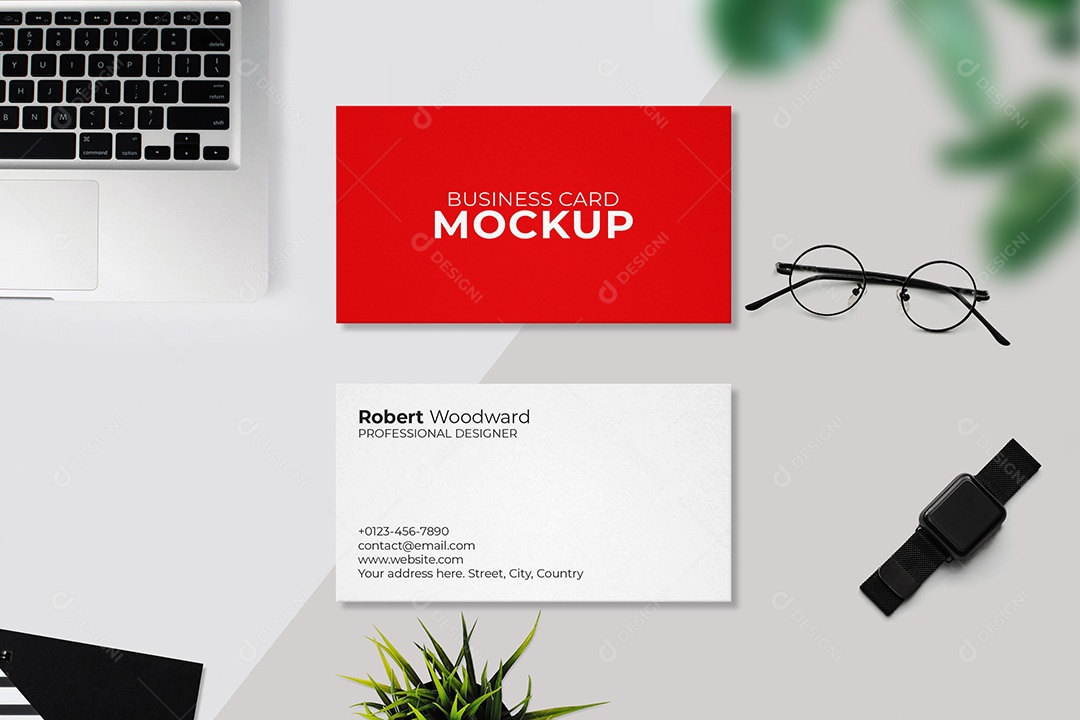 Cartões Mockup PSD Editável